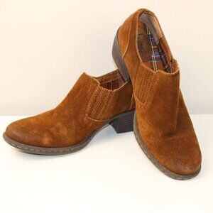 BOC Born Concept Western Shooties Brown Suede Ankle Booties Western Size 8.5